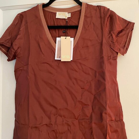 Nation LTD June Top in Black Cherry, XS, NWT - Picture 2 of 6